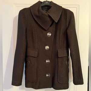~Mackage Brown Winter Coat with Leather Trim Sz. S *EUC* MSRP: $699+tax retail